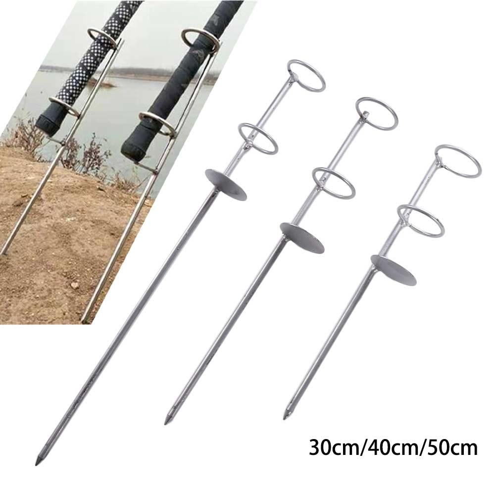 Fishing Rod Pod - ที่วางคันเบ็ดแบบมีเดือยแหลมบนพื้นดินแท่นวาง dudukan joran แบบพกพาที่ยึดคันเบ็ดตกปลากันสนิม
