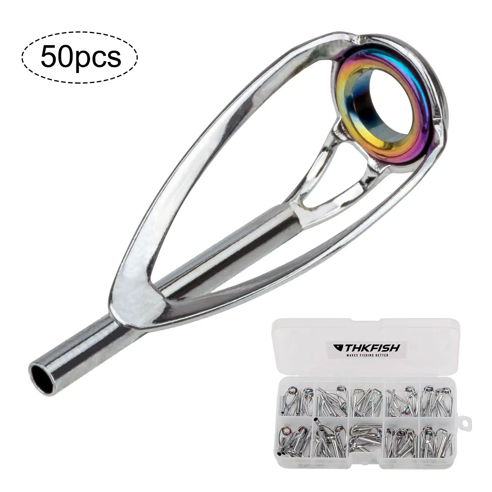 Fishing Equipment Guide - 50pcs Fishing Rod TIP TOP ชุดซ่อม