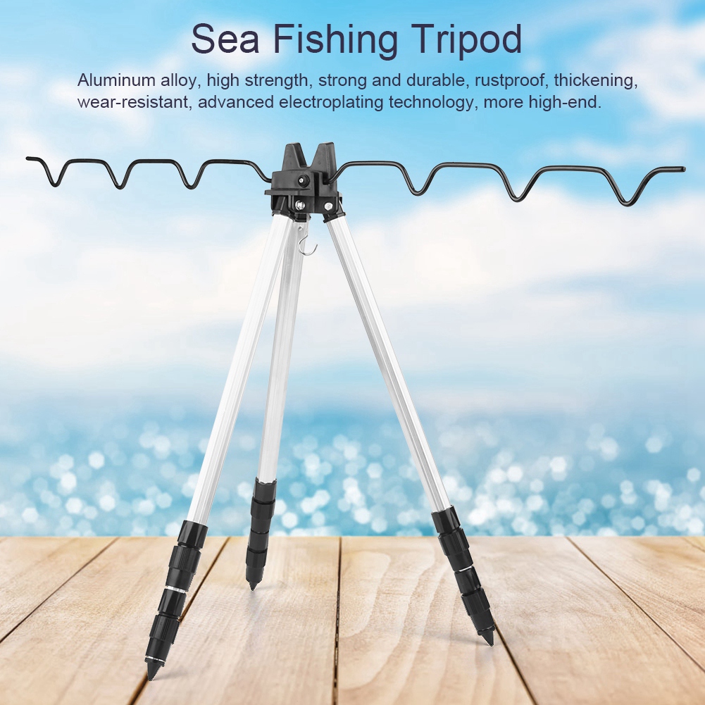ขาตั้งคันเบ็ดตกปลาแบบสามขาอเนก - Fishing Rod Pod บทวิจารณ์และราคา