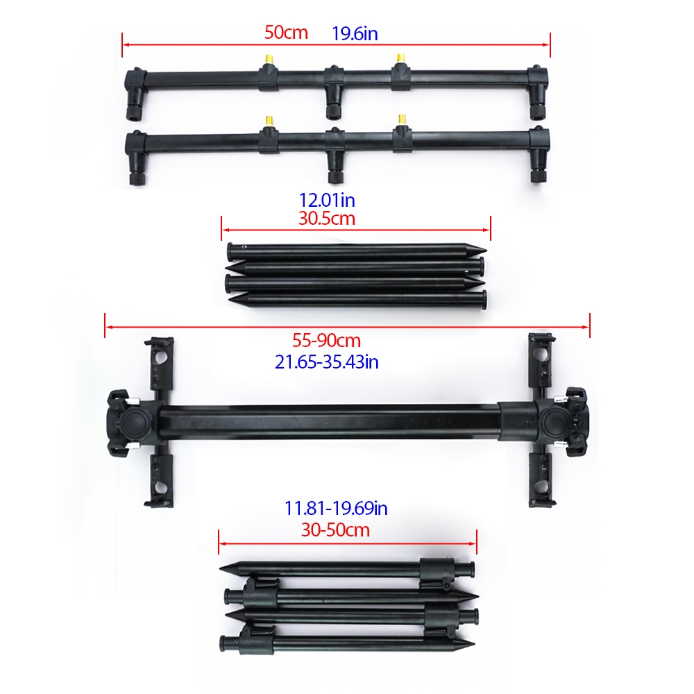 ขาตั้งคันเบ็ดตกปลาคาร์พแบบปรับ - Fishing Rod Pod บทวิจารณ์และราคา