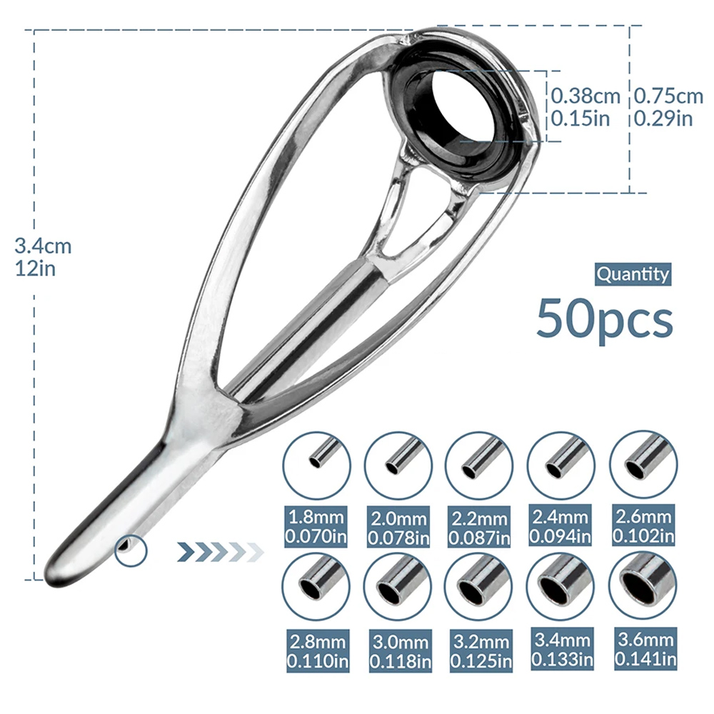 THKFISH 50pcs Fishing Rod Guid - Fishing Equipment Guide บทวิจารณ์และราคา