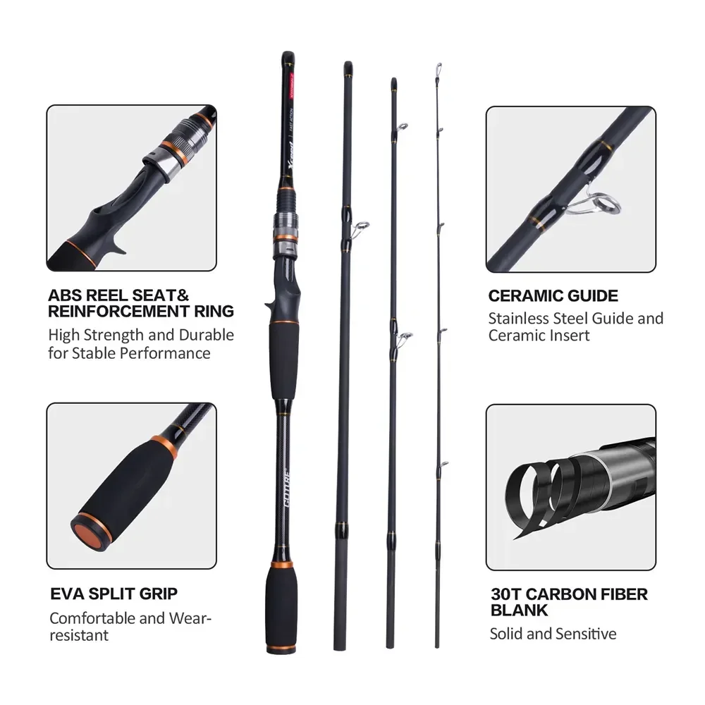 คันเบ็ดตกปลา Goture Xceed 4 ท่ - Fishing Equipment Guide บทวิจารณ์และราคา