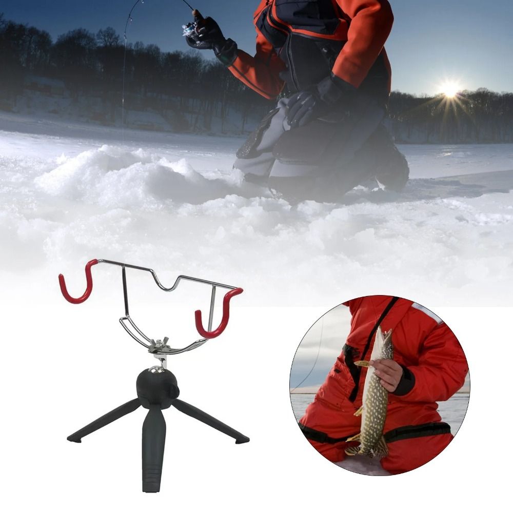 360 °   ที่วางคันเบ็ดตกปลาน้ำแ - Fishing Rod Pod บทวิจารณ์และราคา